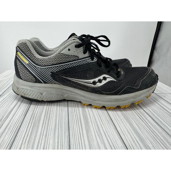 Saucony Cohesion Men's Sz 10 Running Shoes Black S25339-1 Mesh Lace-Up Sneakers - Picture 8 of 10